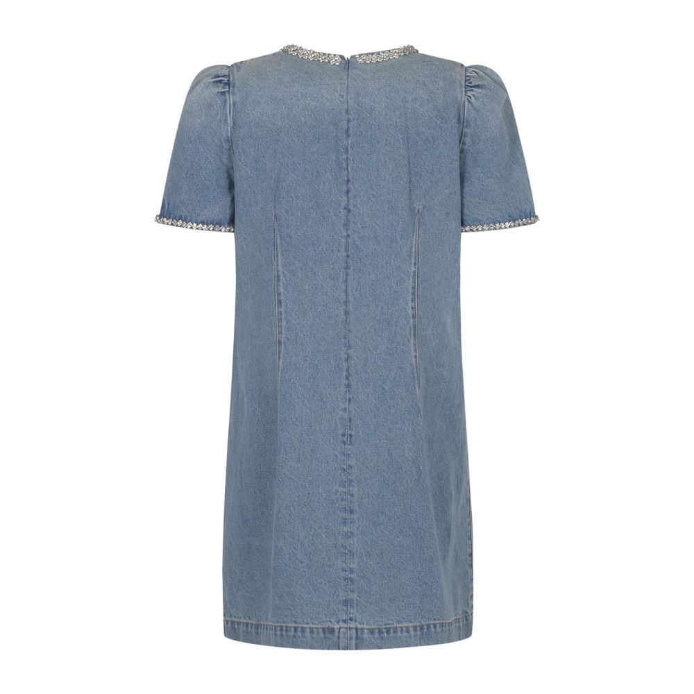 Zimmermann Versierde Denim Jurk Blue Dames
