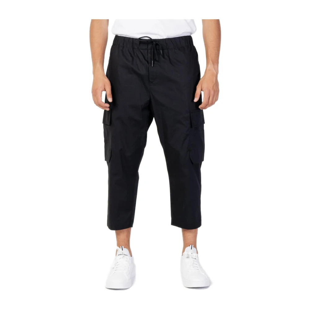 Antony Morato Men's Black Stylish Cargo Pants With Pockets