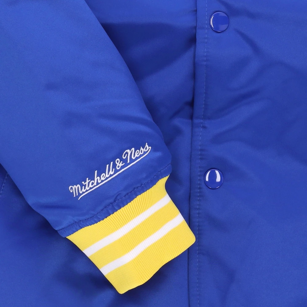 Mitchell & Ness NBA Bomberjack Golden State Warriors Blue Heren