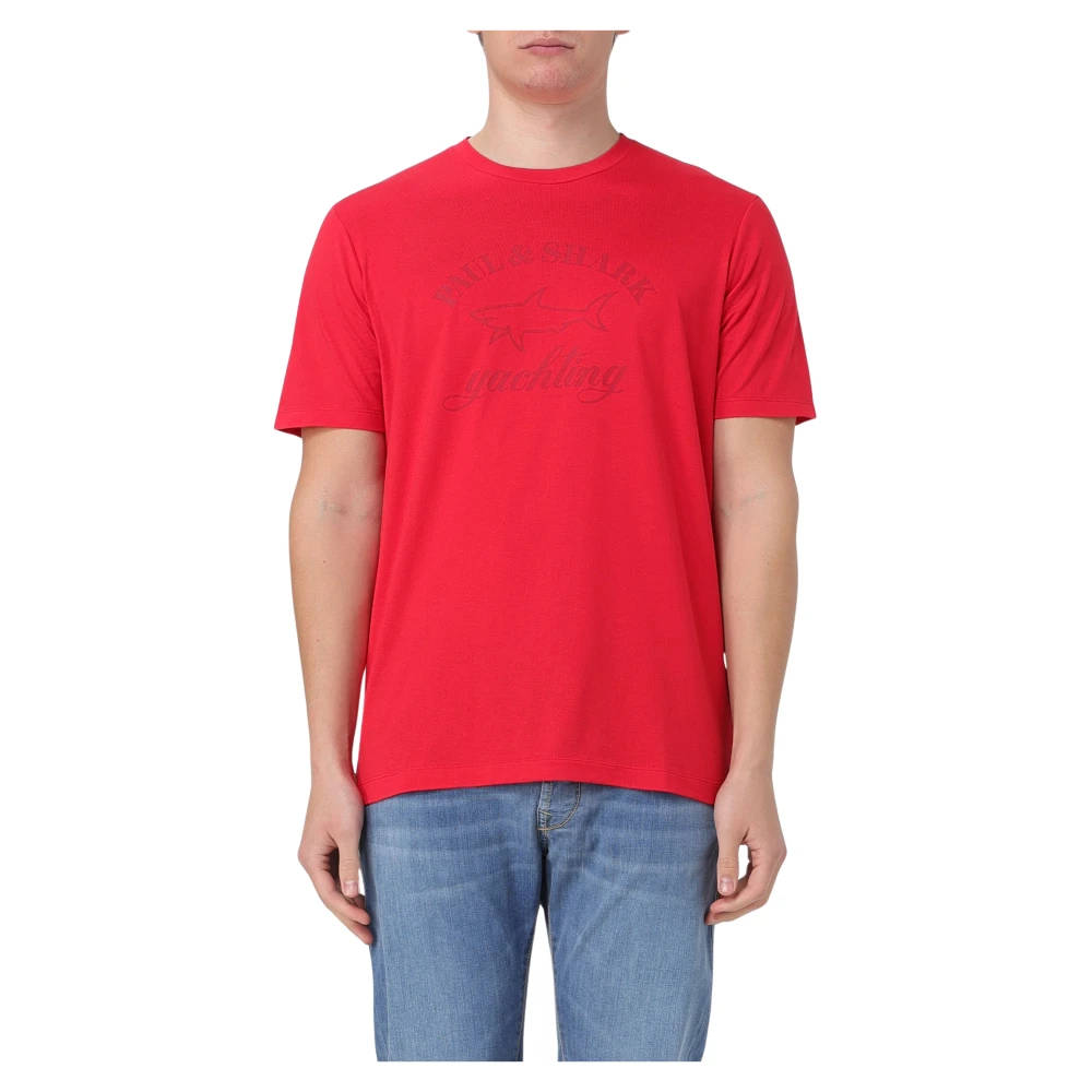 PAUL & SHARK T-Shirts Red Heren