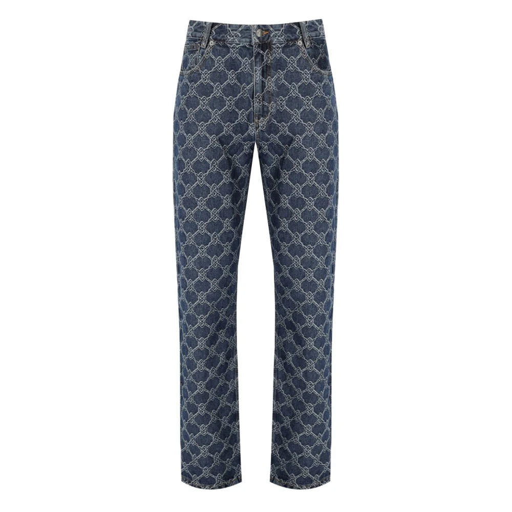 Daily Paper Rahul Straight Shield Blue Jeans Blue Heren