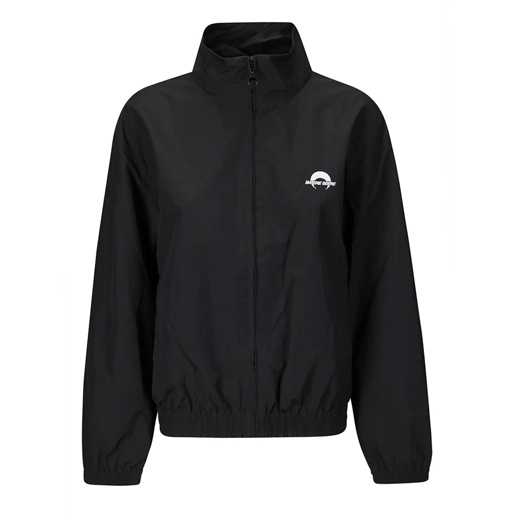 Marine Serre Sport Nylon Track Jacket Black Dames