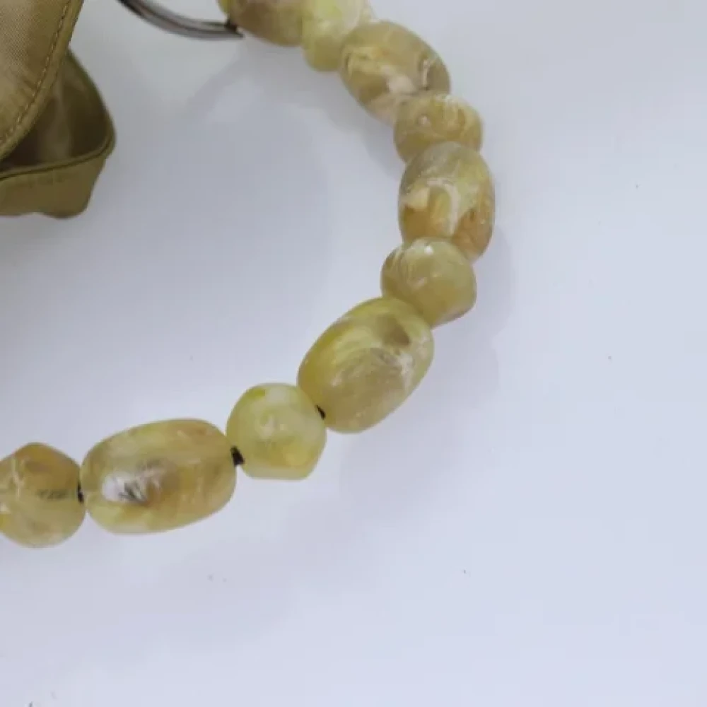 Dior Vintage Pre-owned Nylon handbags Beige Dames