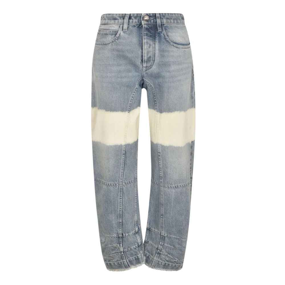 Jil Sander Blauwe Jeans met Color-Block Design Multicolor Dames