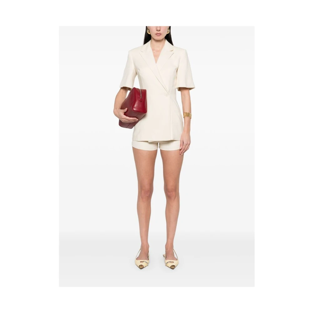 Faithfull the Brand Beige Jurk met ritssluiting en volledige voering Beige Dames