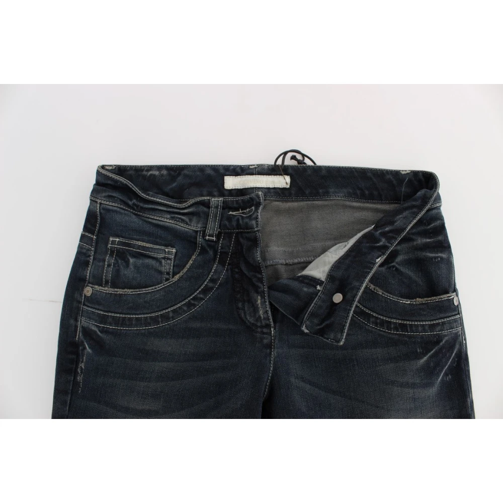 Ermanno Scervino Blauwe Slim Fit Italiaanse Jeans Blue Dames
