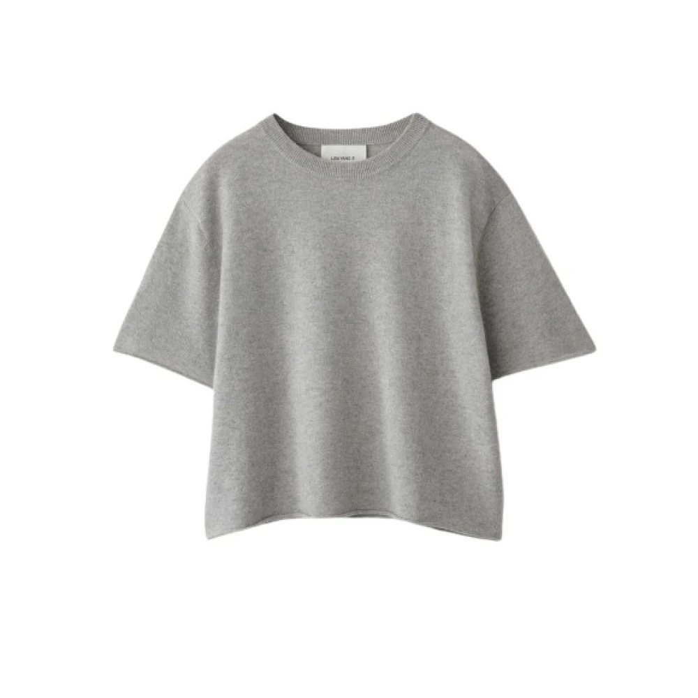 Lisa Yang Kasjmier T-shirt in stijlvol ontwerp Gray Dames