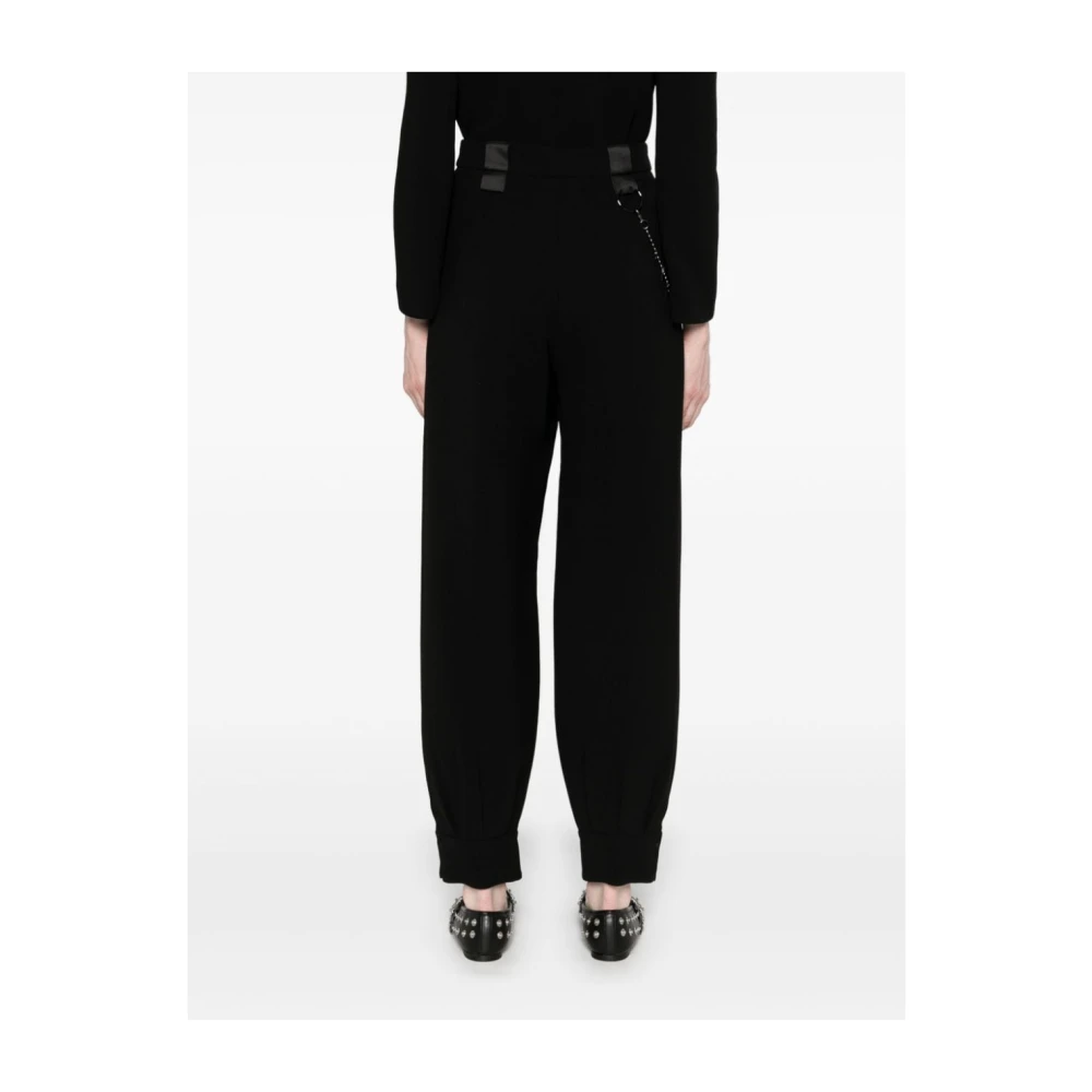 Emporio Armani Zwarte Capsule Broek met Ringdetail Black Dames