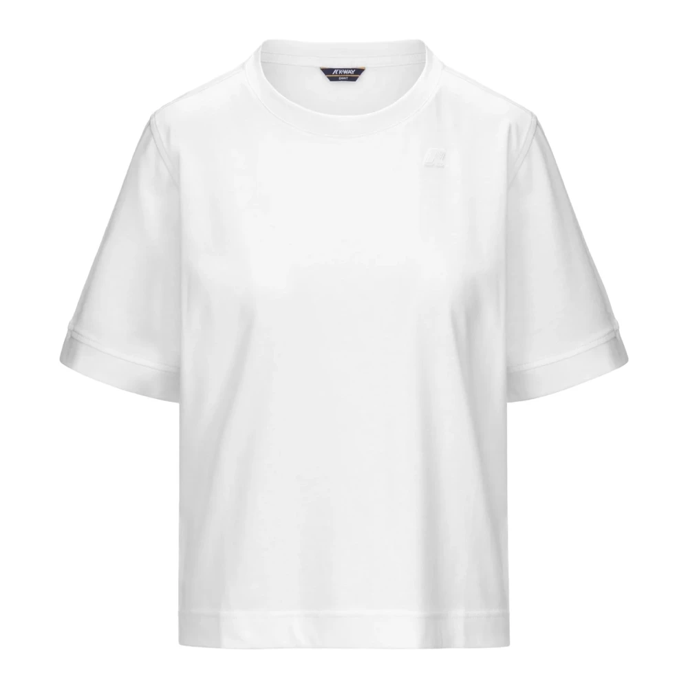 K-Way Donna Bianco Top, Xs, New,
