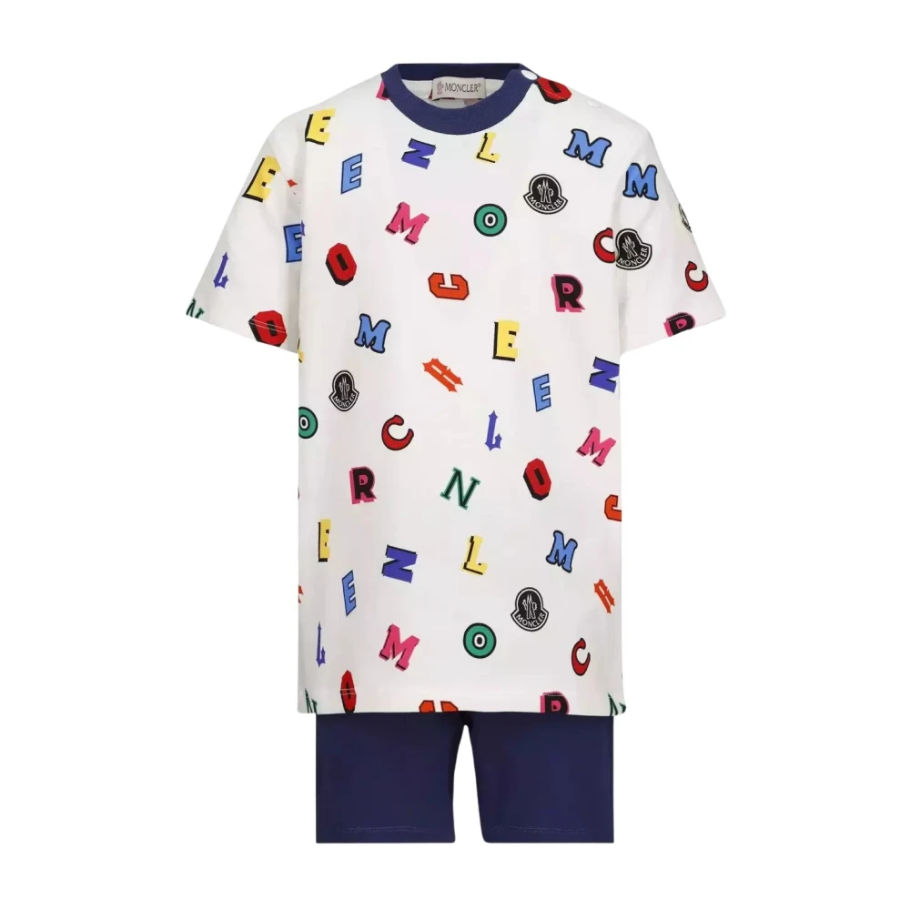 Moncler Unisex Kids Multicolor Kids Sets, 3 Y, Colorful Logo Cotton Set
