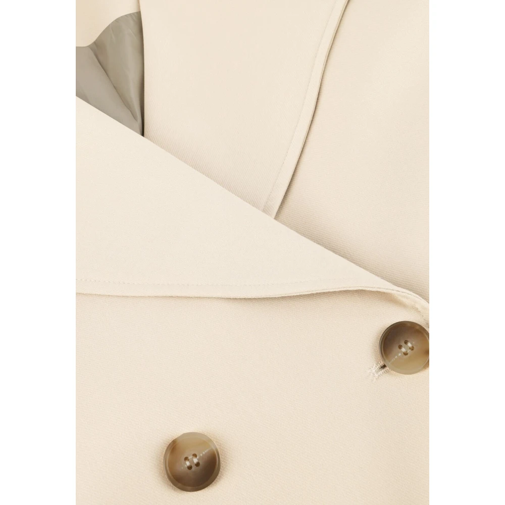 Notre-v Beige Lange Jas voor Vrouwen Beige Dames