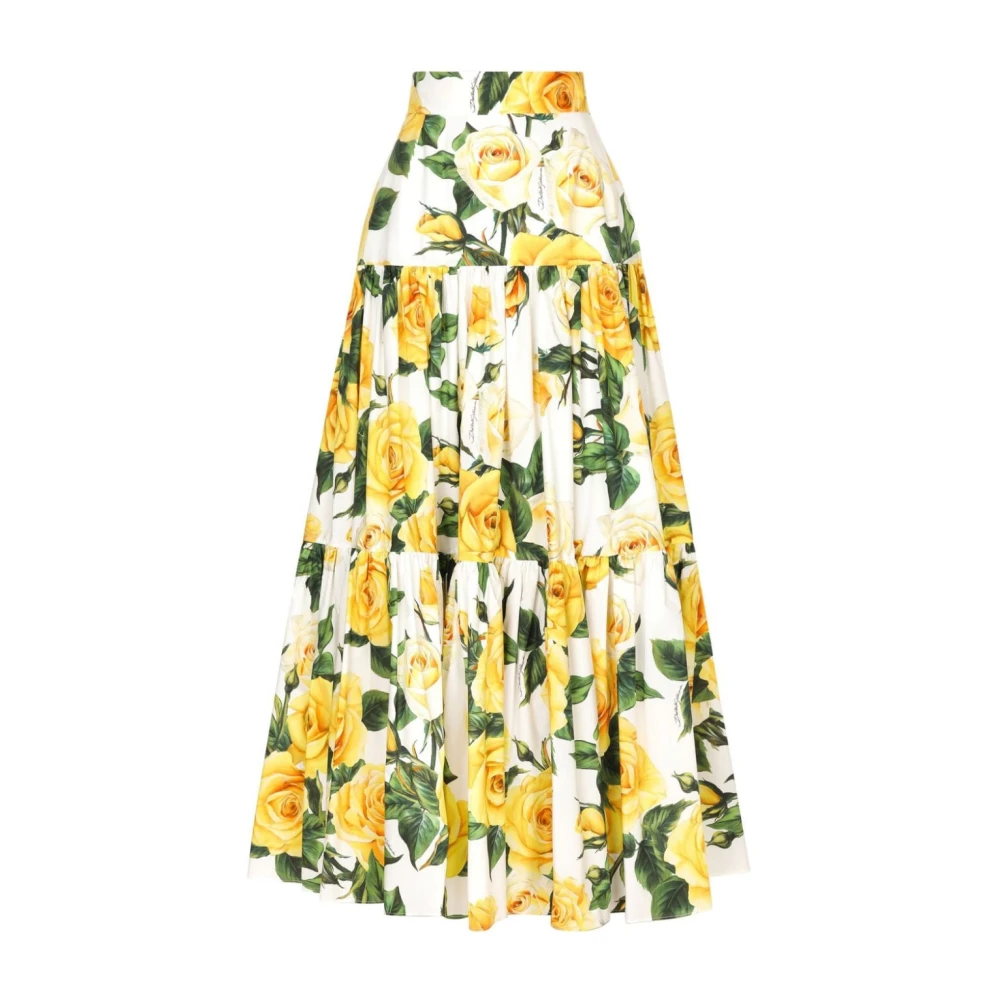 Dolce & Gabbana Midi Skirts Yellow Dames