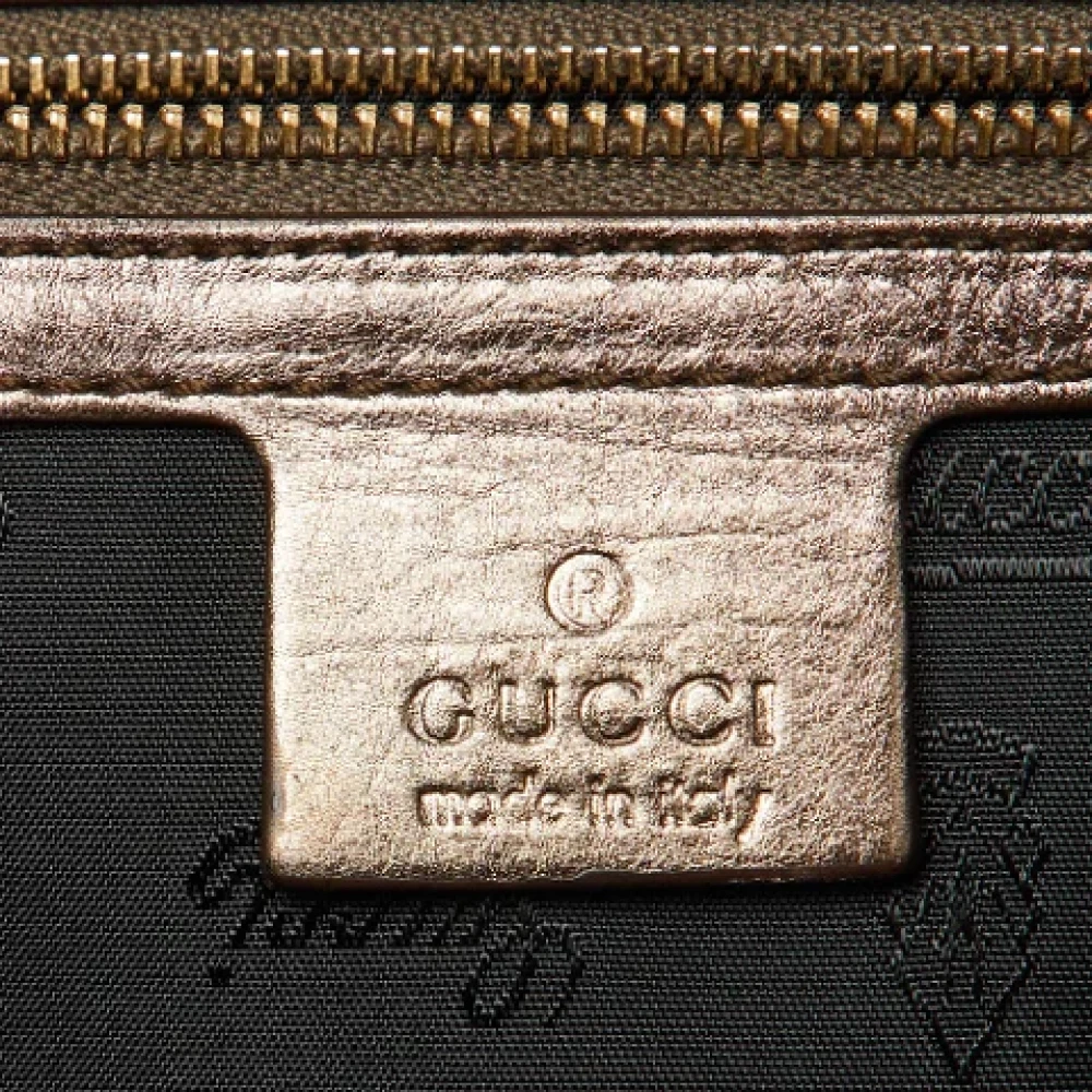Gucci Vintage Pre-owned Leather totes Gray Dames