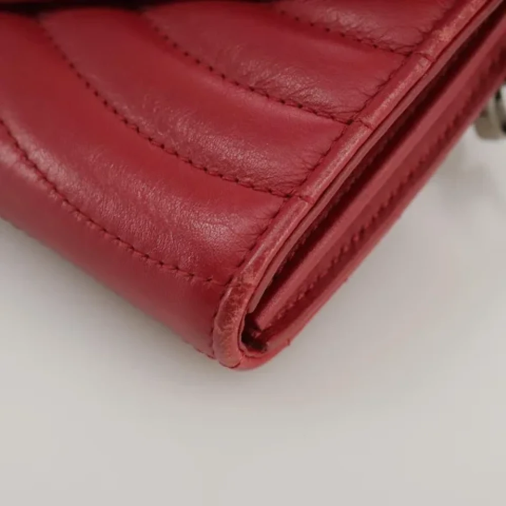 Louis Vuitton Vintage Pre-owned Leather wallets Red Dames