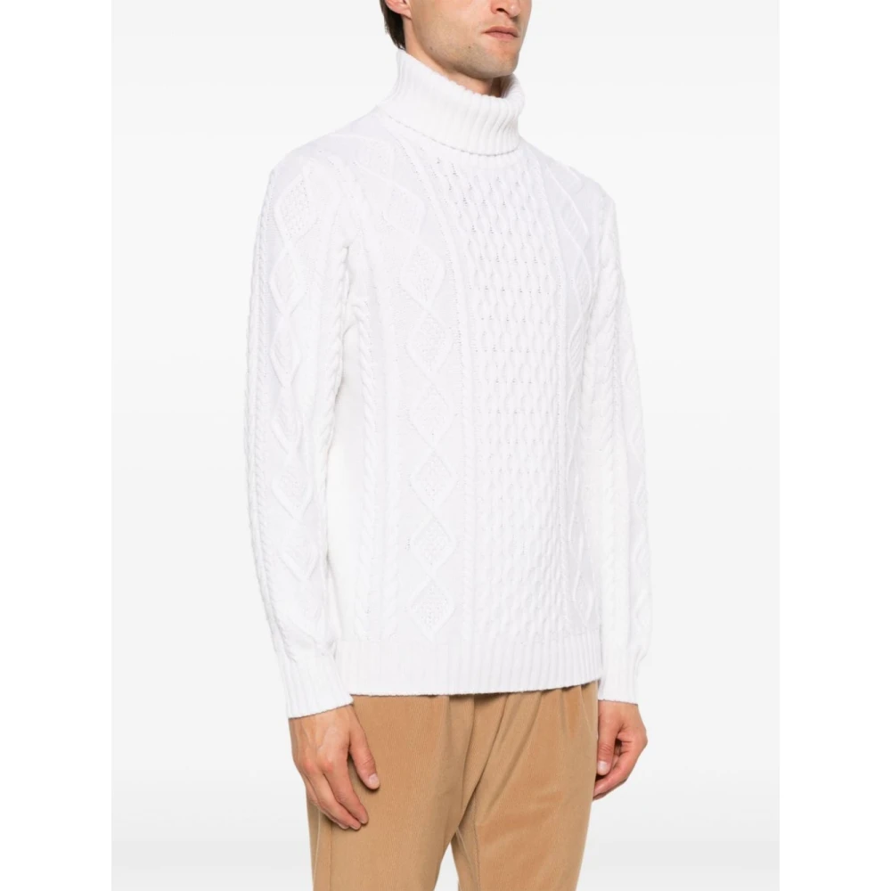 Kiton Witte Sweater Collectie White Heren