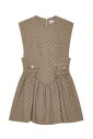robe-courte-beige-a-pois