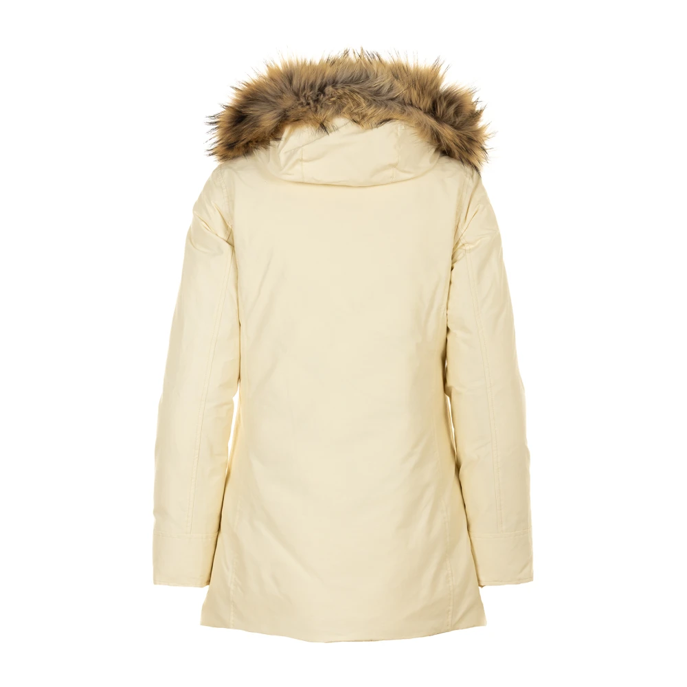 Woolrich Arctic Raccoon Parka Kappor Beige, Flicka