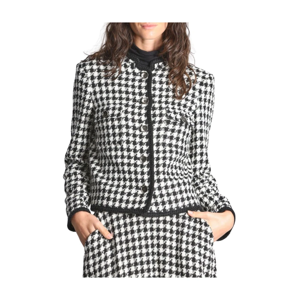 Pennyblack Houndstooth Jas Gray Dames