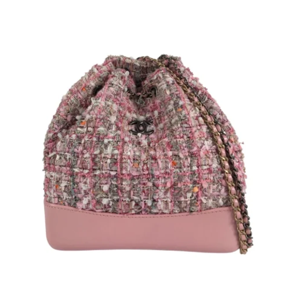 Chanel Vintage Pre-owned Leather backpacks Pink Dames