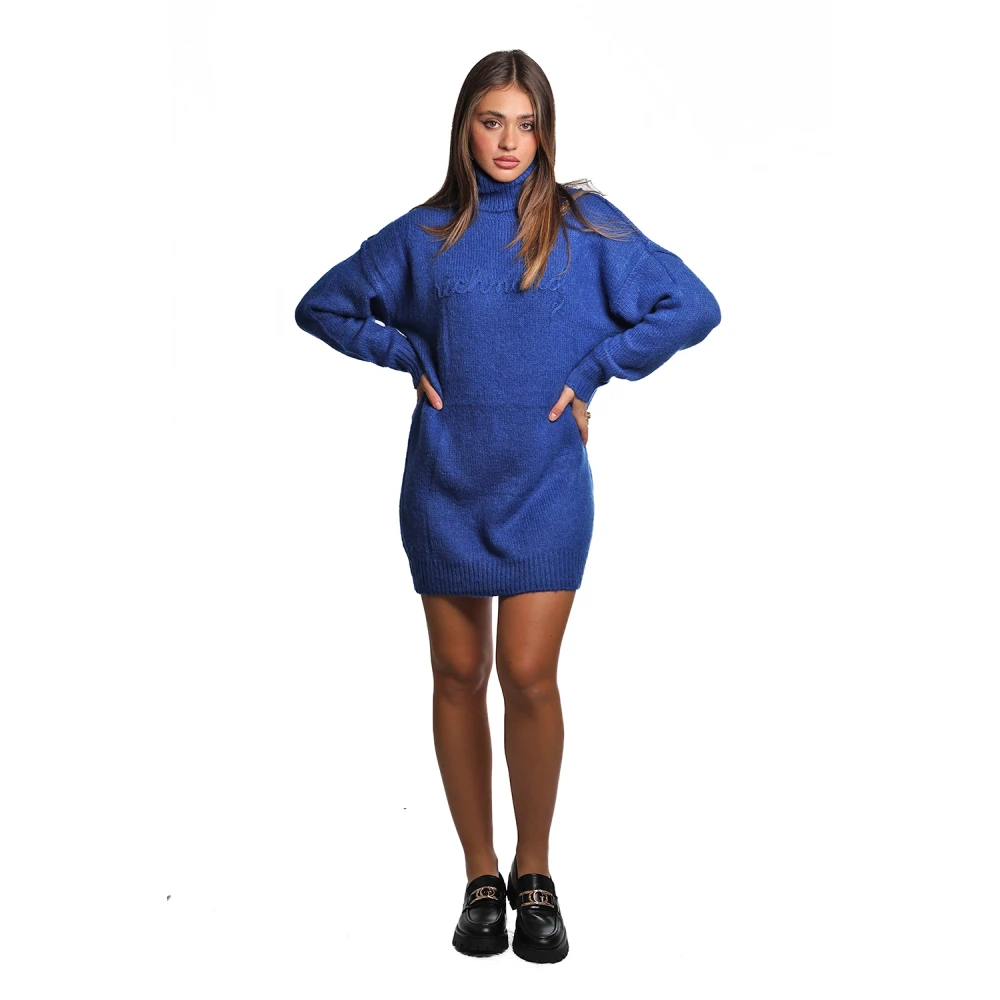 John Richmond Elektrisch Blauwe Gebreide Trui Blue Dames