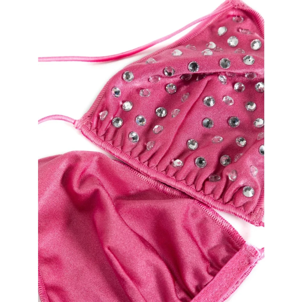 Oseree Roze Strass Gem Bikini Pink Dames