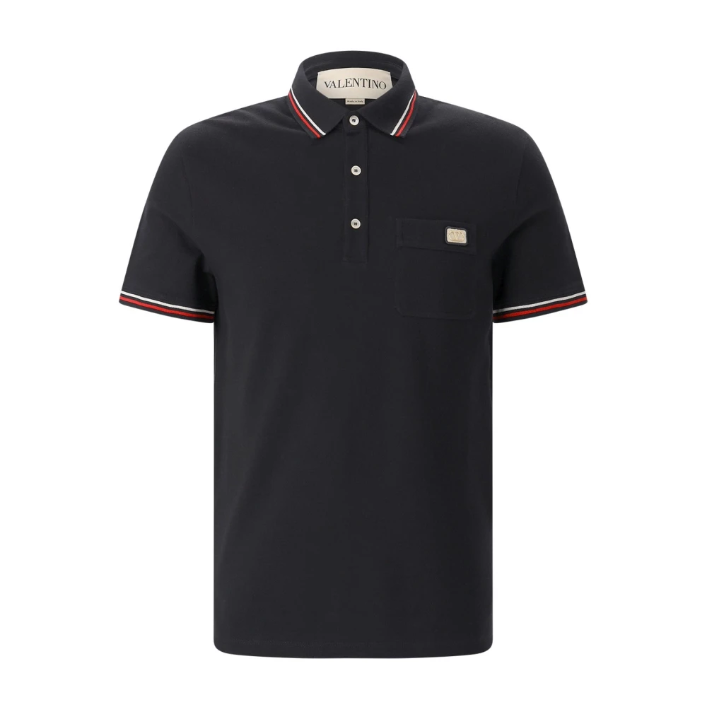 Valentino , Polo Shirts, Male, Black, Xl, Polo Shirt