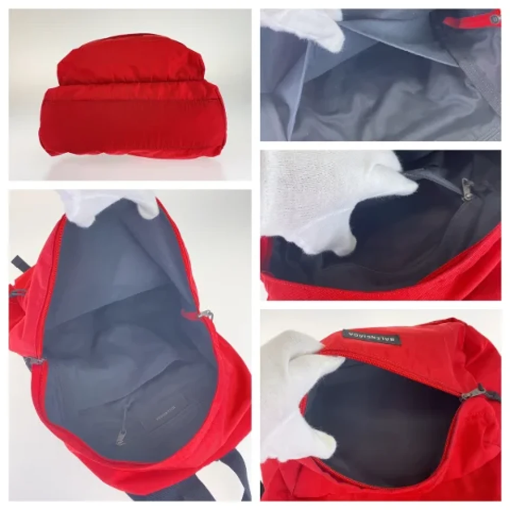 Balenciaga Vintage Pre-owned Canvas backpacks Red Dames