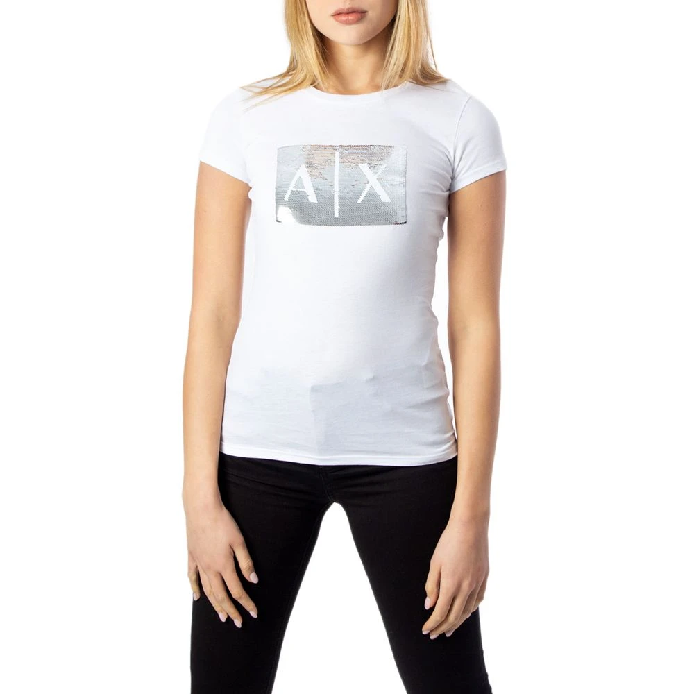 Armani Exchange Donna Bianco Top, S, New,