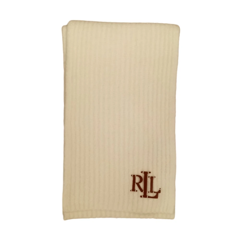 Ralph Lauren Dames Katoenen Sjaal Model 454960069 White Dames