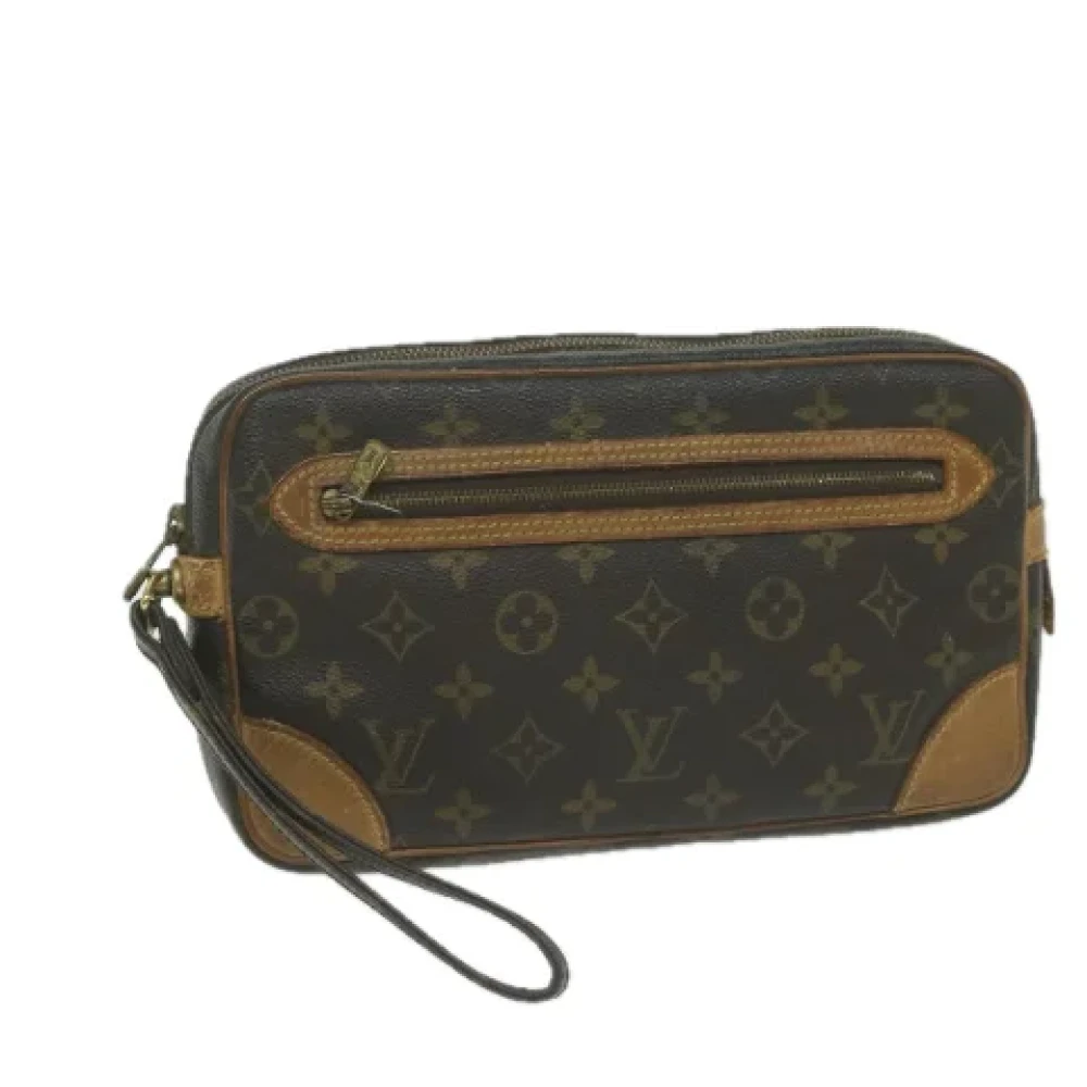 Louis Vuitton Vintage Pre-owned Canvas clutches Brown Dames