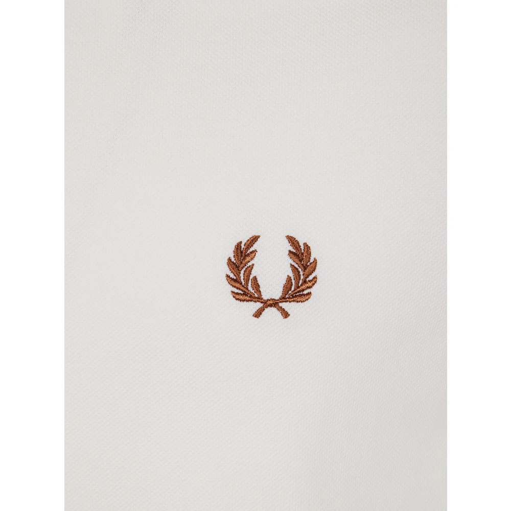 Fred Perry Ecru Marmelade Plain Shirt White Heren