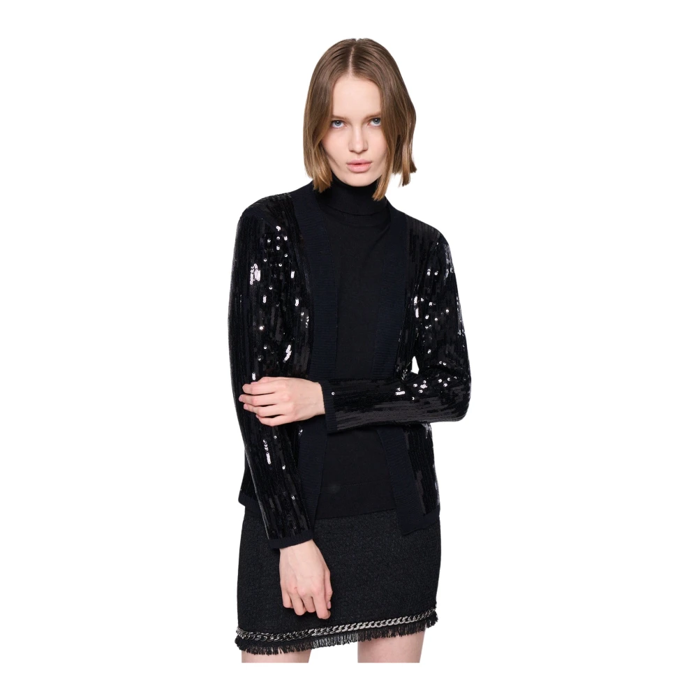 Silvian Heach Paillet Aansluitende Vest Black Dames