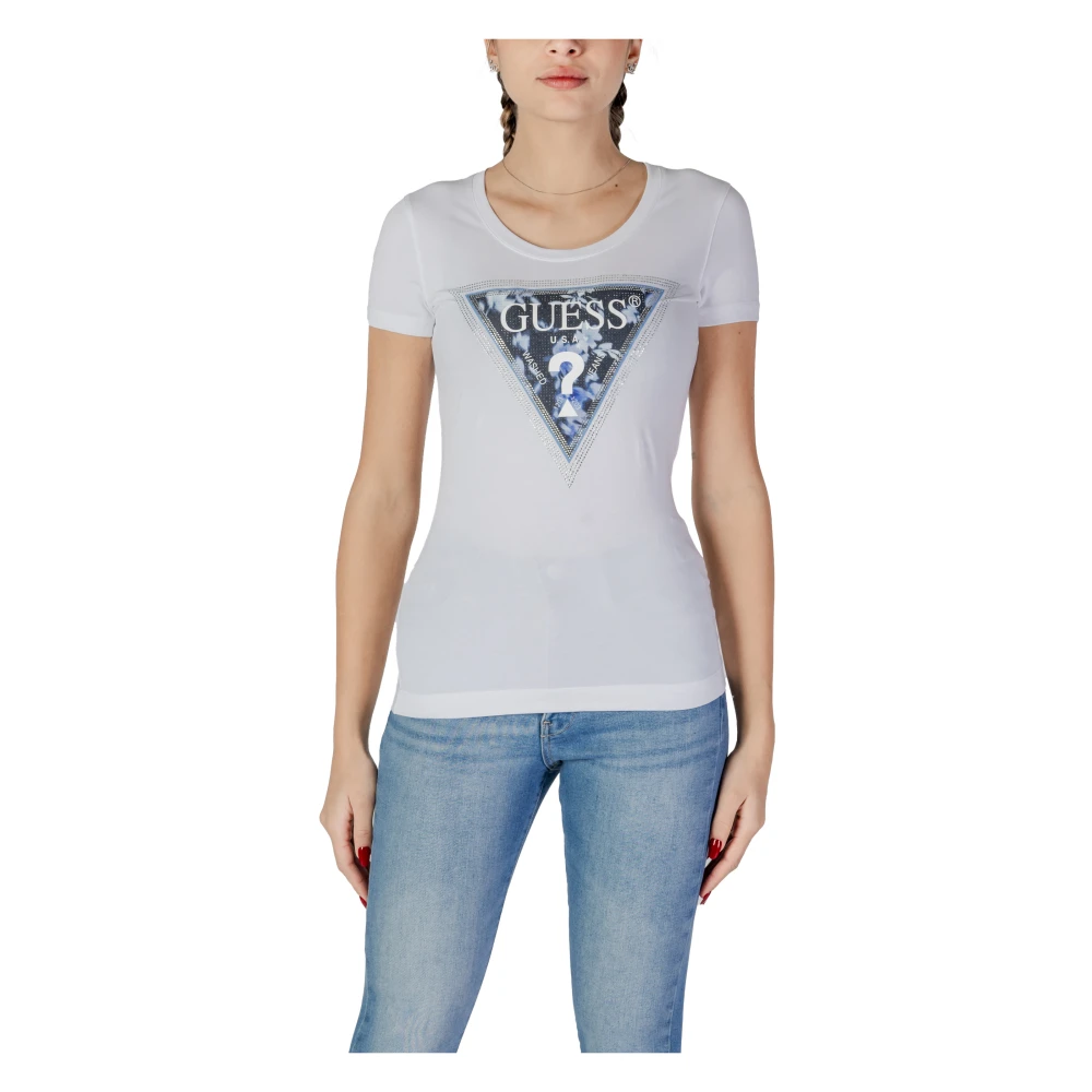 Guess - Tops > T-Shirts - White - Guess - Modalova
