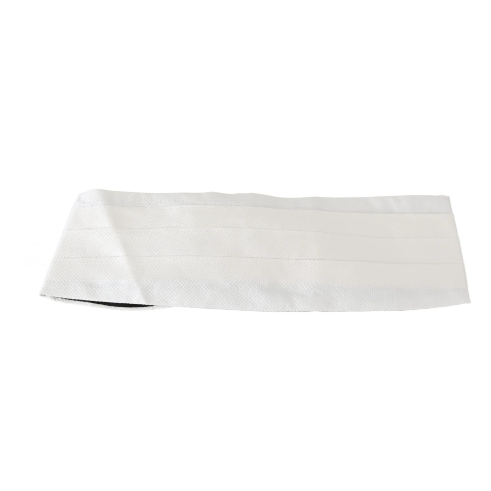 Dolce & Gabbana Men's White Silk Cummerbund