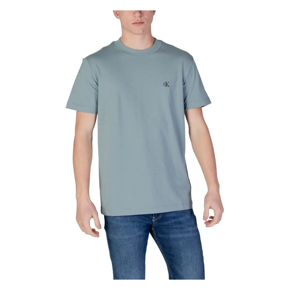 Calvin Klein Jeans Groen Katoenen T-shirt voor Mannen Green Heren