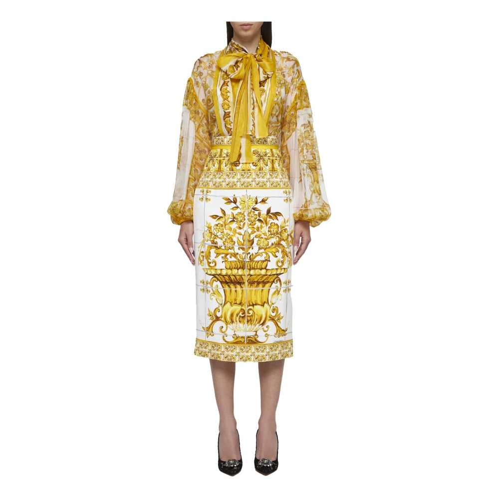 Dolce & Gabbana Stijlvolle Overhemden Collectie Multicolor Dames