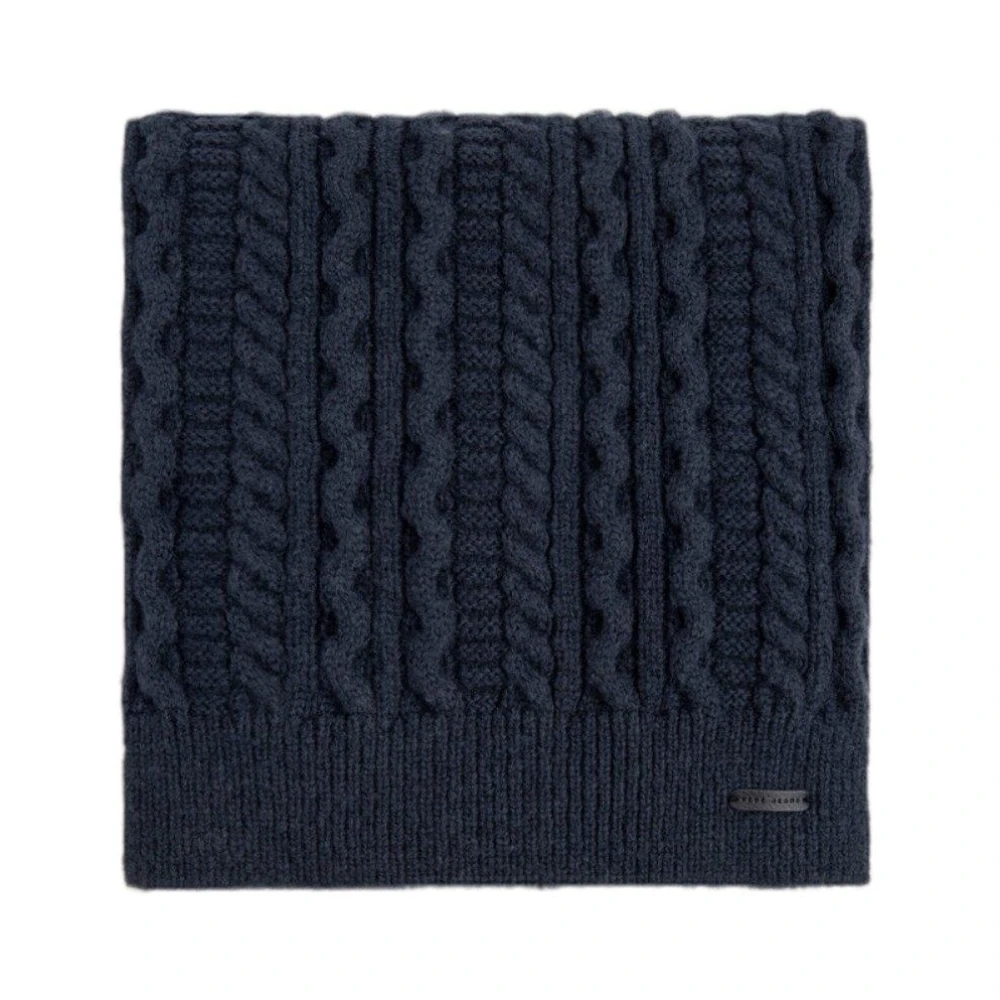 Pepe Jeans Men's Blue Winter Scarves, One Size, Elegant Tallis Scarf For