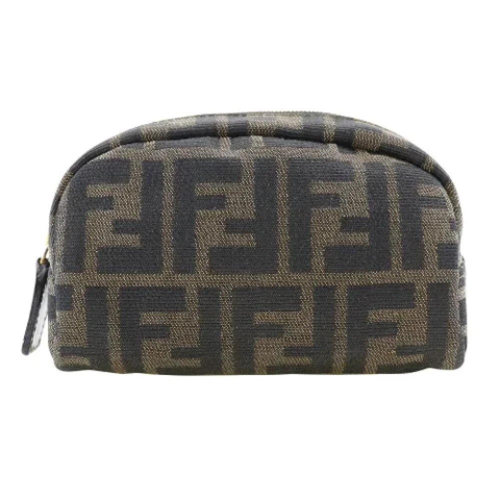 Fendi Vintage Pre-owned Canvas clutches Brown Dames