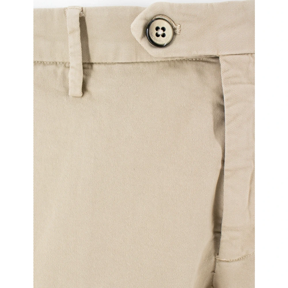 Michael Coal Slim Fit Capri Broek Beige Heren