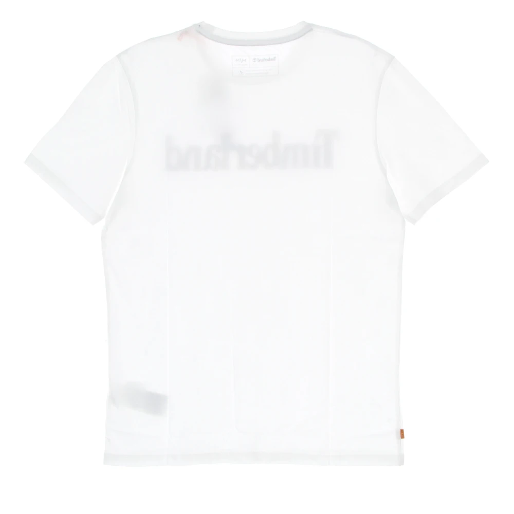 Timberland Camo Linear Tee White Korte Mouw White Heren