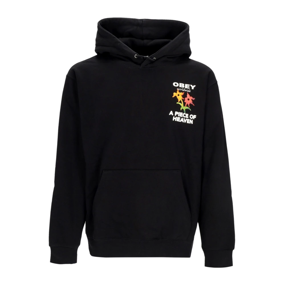 Obey Heaven Hoodie Premium Fleece Zwart Black Heren