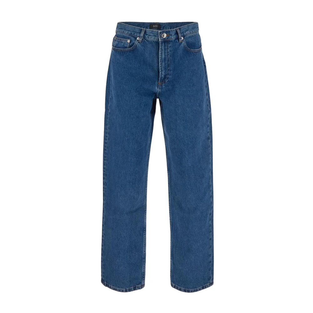 A.p.c. Gewassen indigo straight-leg jeans Blue Heren