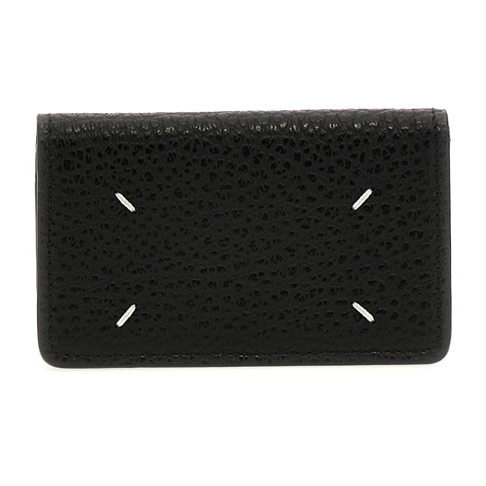 Maison Margiela Black Leather Coin Purse Wallet - Female - Wallets & Cardholders - Black - One Size - Accessories - Image 3