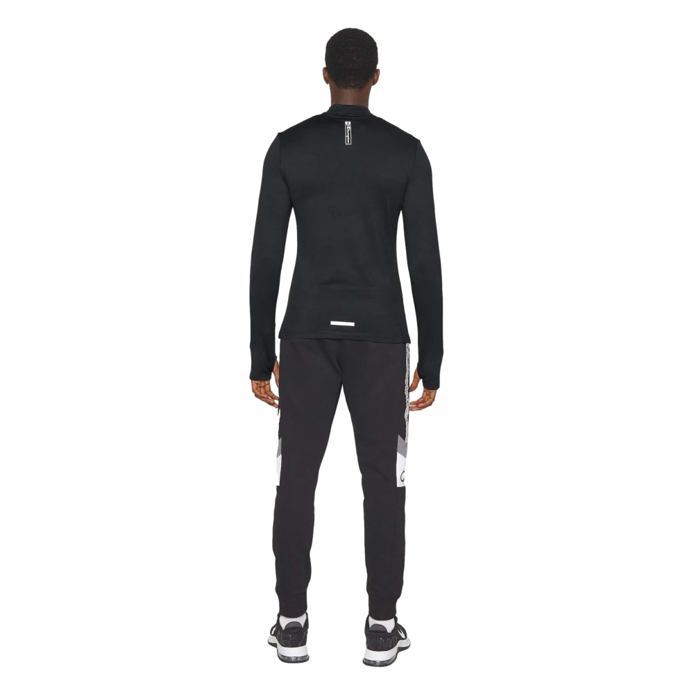 Champion Lange mouwen hoge hals T-shirt Lange mouwen T-shirt Black Heren