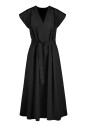 long-v-neck-dress