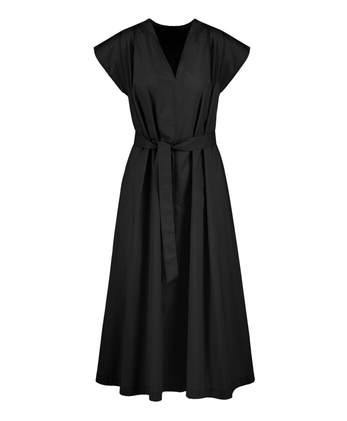 long-v-neck-dress