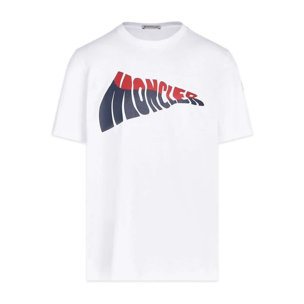 Moncler - Tops > T-Shirts - White - Moncler - Modalova