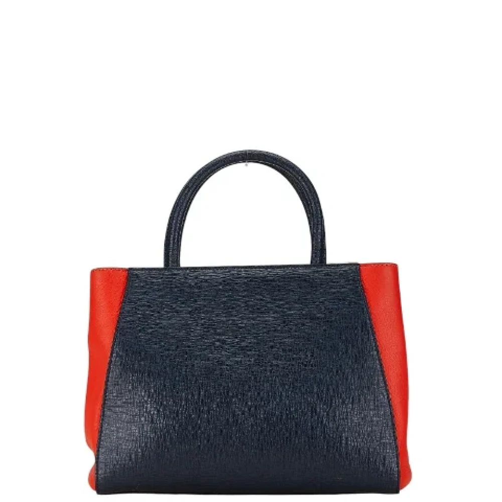 Fendi Vintage Pre-owned Leather handbags Blue Dames