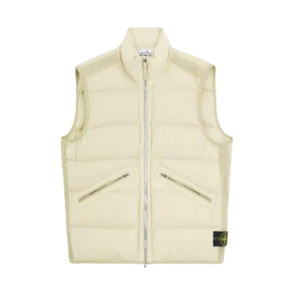 Stone Island Waterafstotende Puffer Vest Beige Heren