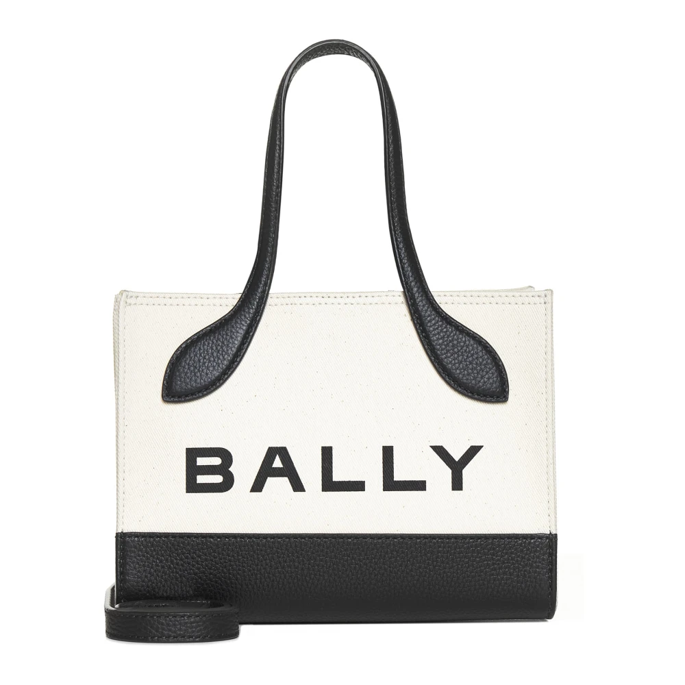 Bally Stijlvolle Logo-Print Tote Tas White Dames